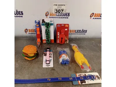 LOTE 307 - 01 LOTE COM VÁRIOS BRINQUEDOS PARA PET. (NOVO) (NO ESTADO) ATENÇÃO! FAZER A VISITAÇÃO ANTES DE ARREMATAR, NÃO SABEMOS SE FUNCIONA. LEILÃO NÃO TEM GARANTIA E NEM DEVOLUÇÃO, SUJEITO A POSSÍVEIS AVARIAS VISÍVEIS/OCULTAS E/OU AUSÊNCIA DE COMPONENTES.