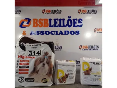 LOTE 314 - 01 TAPETE HIGIÊNICO PARA PET COM 30 UNIDADES E 02 PACOTES DE ABSORVENTES TAMANHO M E G COM 06 UNIDADES CADA PACOTE. (NOVO) (NO ESTADO) ATENÇÃO! FAZER A VISITAÇÃO ANTES DE ARREMATAR, NÃO SABEMOS SE FUNCIONA. LEILÃO NÃO TEM GARANTIA E NEM DEVOLUÇÃO, SUJEITO A POSSÍVEIS AVARIAS VISÍVEIS/OCULTAS E/OU AUSÊNCIA DE COMPONENTES.