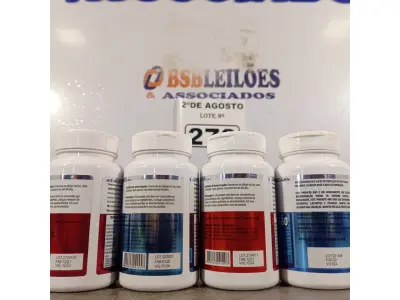 LOTE 278 - 04 SUPLEMENTOS FLORA REAL. (NOVO) (NO ESTADO) ATENÇÃO! FAZER A VISITAÇÃO ANTES DE ARREMATAR, NÃO SABEMOS SE FUNCIONA. LEILÃO NÃO TEM GARANTIA E NEM DEVOLUÇÃO, SUJEITO A POSSÍVEIS AVARIAS VISÍVEIS/OCULTAS E/OU AUSÊNCIA DE COMPONENTES.