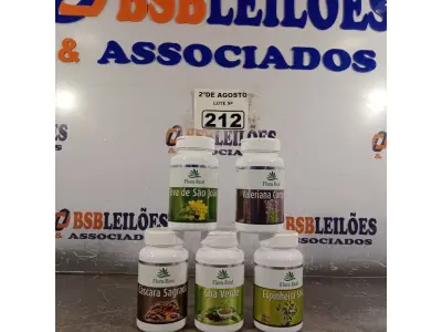 LOTE 212 - 05 SUPLEMENTOS FLORA REAL. (NOVO) (NO ESTADO) ATENÇÃO! FAZER A VISITAÇÃO ANTES DE ARREMATAR, NÃO SABEMOS SE FUNCIONA. LEILÃO NÃO TEM GARANTIA E NEM DEVOLUÇÃO, SUJEITO A POSSÍVEIS AVARIAS VISÍVEIS/OCULTAS E/OU AUSÊNCIA DE COMPONENTES.