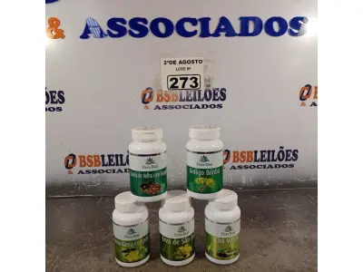LOTE 273 - 05 SUPLEMENTOS FLORA REAL. (NOVO) (NO ESTADO) ATENÇÃO! FAZER A VISITAÇÃO ANTES DE ARREMATAR, NÃO SABEMOS SE FUNCIONA. LEILÃO NÃO TEM GARANTIA E NEM DEVOLUÇÃO, SUJEITO A POSSÍVEIS AVARIAS VISÍVEIS/OCULTAS E/OU AUSÊNCIA DE COMPONENTES.