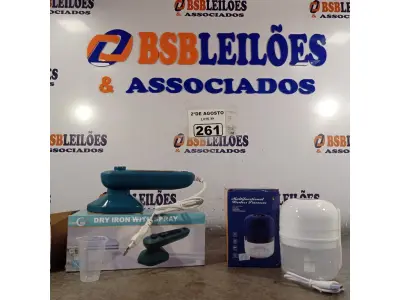 LOTE 261 - 01 MINI FERRO DE PASSAR A VAPOR E 01 01 PROCESSADOR MULTIFUNCIONAL WIRELESS. (NOVO) (NO ESTADO) ATENÇÃO! FAZER A VISITAÇÃO ANTES DE ARREMATAR, NÃO SABEMOS SE FUNCIONA. LEILÃO NÃO TEM GARANTIA E NEM DEVOLUÇÃO, SUJEITO A POSSÍVEIS AVARIAS VISÍVEIS/OCULTAS E/OU AUSÊNCIA DE COMPONENTES.