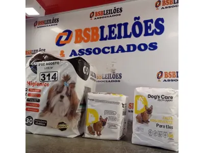 LOTE 314 - 01 TAPETE HIGIÊNICO PARA PET COM 30 UNIDADES E 02 PACOTES DE ABSORVENTES TAMANHO M E G COM 06 UNIDADES CADA PACOTE. (NOVO) (NO ESTADO) ATENÇÃO! FAZER A VISITAÇÃO ANTES DE ARREMATAR, NÃO SABEMOS SE FUNCIONA. LEILÃO NÃO TEM GARANTIA E NEM DEVOLUÇÃO, SUJEITO A POSSÍVEIS AVARIAS VISÍVEIS/OCULTAS E/OU AUSÊNCIA DE COMPONENTES.
