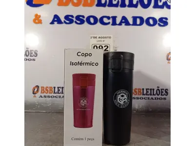 LOTE 092 - 01 COPO ISOTÉRMICO. (NOVO). (NO ESTADO) ATENÇÃO! FAZER A VISITAÇÃO ANTES DE ARREMATAR, NÃO SABEMOS SE FUNCIONA. LEILÃO NÃO TEM GARANTIA E NEM DEVOLUÇÃO, SUJEITO A POSSÍVEIS AVARIAS VISÍVEIS/OCULTAS E/OU AUSÊNCIA DE COMPONENTES.