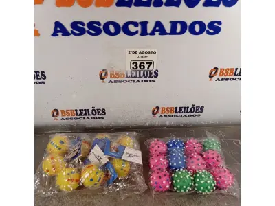 LOTE 367 - 01 LOTE COM VÁRIAS BOLINHAS PARA CÃES E GATOS. (NOVO) (NO ESTADO) ATENÇÃO! FAZER A VISITAÇÃO ANTES DE ARREMATAR, NÃO SABEMOS SE FUNCIONA. LEILÃO NÃO TEM GARANTIA E NEM DEVOLUÇÃO, SUJEITO A POSSÍVEIS AVARIAS VISÍVEIS/OCULTAS E/OU AUSÊNCIA DE COMPONENTES.