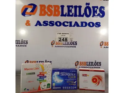 LOTE 248 - 01 MACRO CALM, 01 TRANQUILY E 01 EXTRATO DE LARANJA COM VITAMINA C. (NOVO) (NO ESTADO) ATENÇÃO! FAZER A VISITAÇÃO ANTES DE ARREMATAR, NÃO SABEMOS SE FUNCIONA. LEILÃO NÃO TEM GARANTIA E NEM DEVOLUÇÃO, SUJEITO A POSSÍVEIS AVARIAS VISÍVEIS/OCULTAS E/OU AUSÊNCIA DE COMPONENTES.