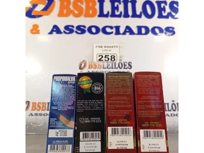 LOTE 258 - 01 LOTE COM 04 EXTRATOS DE PRÓPOLIS. (NOVO) (NO ESTADO) ATENÇÃO! FAZER A VISITAÇÃO ANTES DE ARREMATAR, NÃO SABEMOS SE FUNCIONA. LEILÃO NÃO TEM GARANTIA E NEM DEVOLUÇÃO, SUJEITO A POSSÍVEIS AVARIAS VISÍVEIS/OCULTAS E/OU AUSÊNCIA DE COMPONENTES.