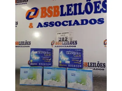 LOTE 282 - 01 LOTE COM 03 PRO LACT E 02 TRANQUILY CALM. (NOVO) (NO ESTADO) ATENÇÃO! FAZER A VISITAÇÃO ANTES DE ARREMATAR, NÃO SABEMOS SE FUNCIONA. LEILÃO NÃO TEM GARANTIA E NEM DEVOLUÇÃO, SUJEITO A POSSÍVEIS AVARIAS VISÍVEIS/OCULTAS E/OU AUSÊNCIA DE COMPONENTES.