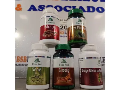 LOTE 206 - 05 SUPLEMENTOS FLORA REAL. (NOVO) (NO ESTADO) ATENÇÃO! FAZER A VISITAÇÃO ANTES DE ARREMATAR, NÃO SABEMOS SE FUNCIONA. LEILÃO NÃO TEM GARANTIA E NEM DEVOLUÇÃO, SUJEITO A POSSÍVEIS AVARIAS VISÍVEIS/OCULTAS E/OU AUSÊNCIA DE COMPONENTES.
