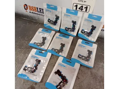 LOTE 141 - 08 DOC FLEX CONECTOR DE CARGA USB 7G PRETO. (NOVO) (NO ESTADO) ATENÇÃO! FAZER A VISITAÇÃO ANTES DE ARREMATAR, NÃO SABEMOS SE FUNCIONA. LEILÃO NÃO TEM GARANTIA E NEM DEVOLUÇÃO, SUJEITO A POSSÍVEIS AVARIAS VISÍVEIS/OCULTAS E/OU AUSÊNCIA DE COMPONENTES.