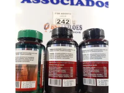 LOTE 242 - 03 SUPLEMENTOS FLORA REAL. (NOVO) (NO ESTADO) ATENÇÃO! FAZER A VISITAÇÃO ANTES DE ARREMATAR, NÃO SABEMOS SE FUNCIONA. LEILÃO NÃO TEM GARANTIA E NEM DEVOLUÇÃO, SUJEITO A POSSÍVEIS AVARIAS VISÍVEIS/OCULTAS E/OU AUSÊNCIA DE COMPONENTES.