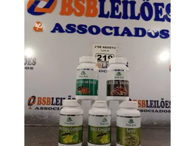 LOTE 219 - 05 SUPLEMENTOS FLORA REAL. (NOVO) (NO ESTADO) ATENÇÃO! FAZER A VISITAÇÃO ANTES DE ARREMATAR, NÃO SABEMOS SE FUNCIONA. LEILÃO NÃO TEM GARANTIA E NEM DEVOLUÇÃO, SUJEITO A POSSÍVEIS AVARIAS VISÍVEIS/OCULTAS E/OU AUSÊNCIA DE COMPONENTES.