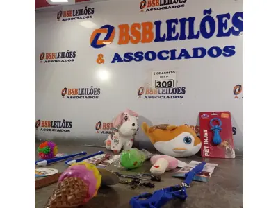 LOTE 309 - 01 LOTE COM VÁRIOS BRINQUEDOS PARA PET. (NOVO) (NO ESTADO) ATENÇÃO! FAZER A VISITAÇÃO ANTES DE ARREMATAR, NÃO SABEMOS SE FUNCIONA. LEILÃO NÃO TEM GARANTIA E NEM DEVOLUÇÃO, SUJEITO A POSSÍVEIS AVARIAS VISÍVEIS/OCULTAS E/OU AUSÊNCIA DE COMPONENTES.