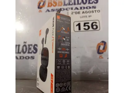 LOTE 156 - 01 FONE DE OUVIDO JBL WAVE FLEX PERFECT FIT. (NOVO). (NO ESTADO) ATENÇÃO! FAZER A VISITAÇÃO ANTES DE ARREMATAR, NÃO SABEMOS SE FUNCIONA. LEILÃO NÃO TEM GARANTIA E NEM DEVOLUÇÃO, SUJEITO A POSSÍVEIS AVARIAS VISÍVEIS/OCULTAS E/OU AUSÊNCIA DE COMPONENTES.