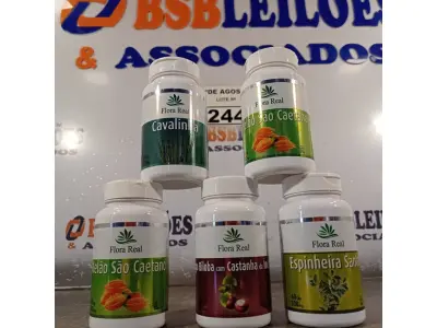 LOTE 244 - 05 SUPLEMENTOS FLORA REAL. (NOVO) (NO ESTADO) ATENÇÃO! FAZER A VISITAÇÃO ANTES DE ARREMATAR, NÃO SABEMOS SE FUNCIONA. LEILÃO NÃO TEM GARANTIA E NEM DEVOLUÇÃO, SUJEITO A POSSÍVEIS AVARIAS VISÍVEIS/OCULTAS E/OU AUSÊNCIA DE COMPONENTES.