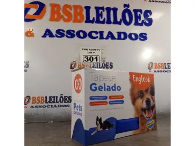 LOTE 301 - 01 TAPETE GELADO PARA REFRESCÂNCIA DE PET 50X65CM. (NOVO) (NO ESTADO) ATENÇÃO! FAZER A VISITAÇÃO ANTES DE ARREMATAR, NÃO SABEMOS SE FUNCIONA. LEILÃO NÃO TEM GARANTIA E NEM DEVOLUÇÃO, SUJEITO A POSSÍVEIS AVARIAS VISÍVEIS/OCULTAS E/OU AUSÊNCIA DE COMPONENTES.