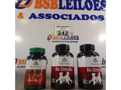 LOTE 242 - 03 SUPLEMENTOS FLORA REAL. (NOVO) (NO ESTADO) ATENÇÃO! FAZER A VISITAÇÃO ANTES DE ARREMATAR, NÃO SABEMOS SE FUNCIONA. LEILÃO NÃO TEM GARANTIA E NEM DEVOLUÇÃO, SUJEITO A POSSÍVEIS AVARIAS VISÍVEIS/OCULTAS E/OU AUSÊNCIA DE COMPONENTES.