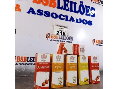 LOTE 218 - 01 LOTE COM 06 ÓLEOS VEGETAL. (NOVO) (NO ESTADO) ATENÇÃO! FAZER A VISITAÇÃO ANTES DE ARREMATAR, NÃO SABEMOS SE FUNCIONA. LEILÃO NÃO TEM GARANTIA E NEM DEVOLUÇÃO, SUJEITO A POSSÍVEIS AVARIAS VISÍVEIS/OCULTAS E/OU AUSÊNCIA DE COMPONENTES.