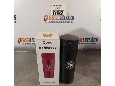 LOTE 092 - 01 COPO ISOTÉRMICO. (NOVO). (NO ESTADO) ATENÇÃO! FAZER A VISITAÇÃO ANTES DE ARREMATAR, NÃO SABEMOS SE FUNCIONA. LEILÃO NÃO TEM GARANTIA E NEM DEVOLUÇÃO, SUJEITO A POSSÍVEIS AVARIAS VISÍVEIS/OCULTAS E/OU AUSÊNCIA DE COMPONENTES.