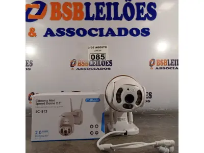 LOTE 085 - 01 CÂMERA MINI SPEED DOME COM INFRAVERMELHO E LUZ QUENTE. (NOVO) (NO ESTADO) ATENÇÃO! FAZER A VISITAÇÃO ANTES DE ARREMATAR, NÃO SABEMOS SE FUNCIONA. LEILÃO NÃO TEM GARANTIA E NEM DEVOLUÇÃO, SUJEITO A POSSÍVEIS AVARIAS VISÍVEIS/OCULTAS E/OU AUSÊNCIA DE COMPONENTES.