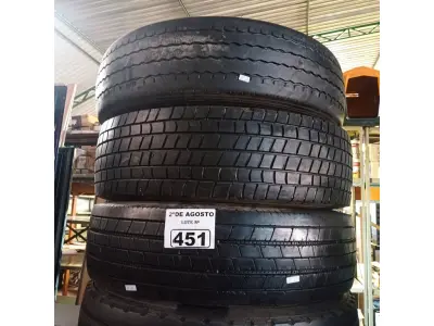 LOTE 451 - 04 PNEUS PARA CAMINHÃO ¾ SENDO 03 NA MEDIDA 215/75/17.5 E 01 NA MEDIDA 205/75/17.5. (NO ESTADO) ATENÇÃO! FAZER A VISITAÇÃO ANTES DE ARREMATAR, NÃO SABEMOS SE FUNCIONA. LEILÃO NÃO TEM GARANTIA E NEM DEVOLUÇÃO, SUJEITO A POSSÍVEIS AVARIAS VISÍVEIS/OCULTAS E/OU AUSÊNCIA DE COMPONENTES).