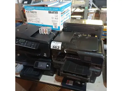 LOTE 462 - 10 IMPRESSORAS MARCAS E MODELOS DIVERSOS PARA RETIRADA DE PEÇAS. (NO ESTADO) ATENÇÃO! FAZER A VISITAÇÃO ANTES DE ARREMATAR, NÃO SABEMOS SE FUNCIONA. LEILÃO NÃO TEM GARANTIA E NEM DEVOLUÇÃO, SUJEITO A POSSÍVEIS AVARIAS VISÍVEIS/OCULTAS E/OU AUSÊNCIA DE COMPONENTES).