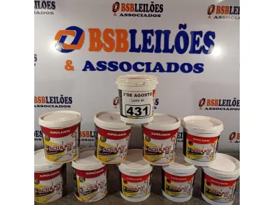 LOTE 431 - 10 KG DE REJUNTAMENTO ACRÍLICO SUPER JUNTA. (NO ESTADO) ATENÇÃO! FAZER A VISITAÇÃO ANTES DE ARREMATAR, NÃO SABEMOS SE FUNCIONA. LEILÃO NÃO TEM GARANTIA E NEM DEVOLUÇÃO, SUJEITO A POSSÍVEIS AVARIAS VISÍVEIS/OCULTAS E/OU AUSÊNCIA DE COMPONENTES).
