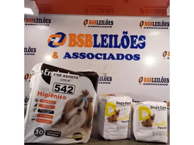 LOTE 542 - 01 TAPETE HIGIÊNICO PARA PET COM 30 UNIDADES E 02 PACOTES DE ABSORVENTES TAMANHO GG/M COM 06 UNIDADES CADA PACOTE. (NOVO) (NO ESTADO) ATENÇÃO! FAZER A VISITAÇÃO ANTES DE ARREMATAR, NÃO SABEMOS SE FUNCIONA. LEILÃO NÃO TEM GARANTIA E NEM DEVOLUÇÃO, SUJEITO A POSSÍVEIS AVARIAS VISÍVEIS/OCULTAS E/OU AUSÊNCIA DE COMPONENTES.