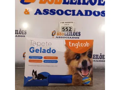 LOTE 552 - 01 TAPETE GELADO PARA REFRESCÂNCIA DE PET 50X65CM. (NOVO) (NO ESTADO) ATENÇÃO! FAZER A VISITAÇÃO ANTES DE ARREMATAR, NÃO SABEMOS SE FUNCIONA. LEILÃO NÃO TEM GARANTIA E NEM DEVOLUÇÃO, SUJEITO A POSSÍVEIS AVARIAS VISÍVEIS/OCULTAS E/OU AUSÊNCIA DE COMPONENTES.