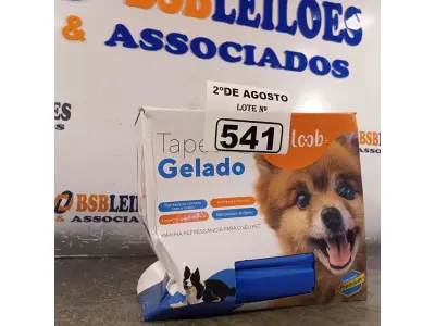 LOTE 541 - 01 TAPETE GELADO PARA REFRESCÂNCIA DE PET 50X90CM. (NOVO) (NO ESTADO) ATENÇÃO! FAZER A VISITAÇÃO ANTES DE ARREMATAR, NÃO SABEMOS SE FUNCIONA. LEILÃO NÃO TEM GARANTIA E NEM DEVOLUÇÃO, SUJEITO A POSSÍVEIS AVARIAS VISÍVEIS/OCULTAS E/OU AUSÊNCIA DE COMPONENTES.