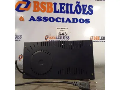 LOTE 643 - 01 NOBREAK MARCA MICROSOL 700VA. (NO ESTADO) ATENÇÃO! FAZER A VISITAÇÃO ANTES DE ARREMATAR, NÃO SABEMOS SE FUNCIONA. LEILÃO NÃO TEM GARANTIA E NEM DEVOLUÇÃO, SUJEITO A POSSÍVEIS AVARIAS VISÍVEIS/OCULTAS E/OU AUSÊNCIA DE COMPONENTES.