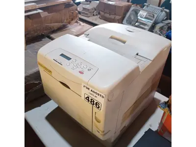 LOTE 486 - 01 IMPRESSORA TALLY GENICOM COLOR LAZER PRINTER. (NO ESTADO) ATENÇÃO! FAZER A VISITAÇÃO ANTES DE ARREMATAR, NÃO SABEMOS SE FUNCIONA. LEILÃO NÃO TEM GARANTIA E NEM DEVOLUÇÃO, SUJEITO A POSSÍVEIS AVARIAS VISÍVEIS/OCULTAS E/OU AUSÊNCIA DE COMPONENTES).