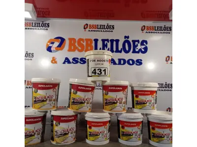 LOTE 431 - 10 KG DE REJUNTAMENTO ACRÍLICO SUPER JUNTA. (NO ESTADO) ATENÇÃO! FAZER A VISITAÇÃO ANTES DE ARREMATAR, NÃO SABEMOS SE FUNCIONA. LEILÃO NÃO TEM GARANTIA E NEM DEVOLUÇÃO, SUJEITO A POSSÍVEIS AVARIAS VISÍVEIS/OCULTAS E/OU AUSÊNCIA DE COMPONENTES).
