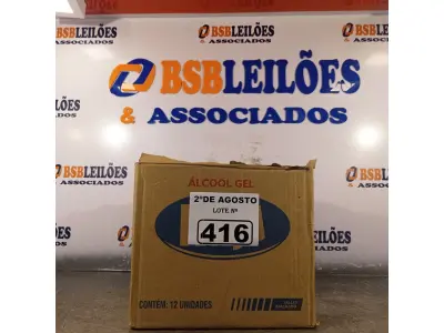 LOTE 416 - 12 FRASCOS DE ÁLCOOL EM GEL 500G. (NO ESTADO) ATENÇÃO! FAZER A VISITAÇÃO ANTES DE ARREMATAR, NÃO SABEMOS SE FUNCIONA. LEILÃO NÃO TEM GARANTIA E NEM DEVOLUÇÃO, SUJEITO A POSSÍVEIS AVARIAS VISÍVEIS/OCULTAS E/OU AUSÊNCIA DE COMPONENTES.