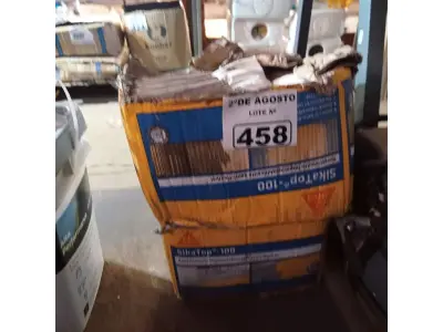 LOTE 458 - 02 CAIXAS SIKA TOP 100, REVESTIMENTO IMPERMEABILIZANTE SEMIFLEXÍVEL. (NO ESTADO) ATENÇÃO! FAZER A VISITAÇÃO ANTES DE ARREMATAR, NÃO SABEMOS SE FUNCIONA. LEILÃO NÃO TEM GARANTIA E NEM DEVOLUÇÃO, SUJEITO A POSSÍVEIS AVARIAS VISÍVEIS/OCULTAS E/OU AUSÊNCIA DE COMPONENTES.