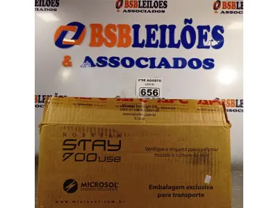 LOTE 656 - 01 NOBREAK MARCA MICROSOL 700VA. (NO ESTADO) ATENÇÃO! FAZER A VISITAÇÃO ANTES DE ARREMATAR, NÃO SABEMOS SE FUNCIONA. LEILÃO NÃO TEM GARANTIA E NEM DEVOLUÇÃO, SUJEITO A POSSÍVEIS AVARIAS VISÍVEIS/OCULTAS E/OU AUSÊNCIA DE COMPONENTES.