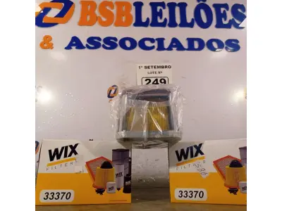 LOTE 249 - 02 FILTROS DIESEL WIX. (NO ESTADO) ATENÇÃO! FAZER A VISITAÇÃO ANTES DE ARREMATAR, NÃO SABEMOS SE FUNCIONA. LEILÃO NÃO TEM GARANTIA E NEM DEVOLUÇÃO, SUJEITO A POSSÍVEIS AVARIAS VISÍVEIS/OCULTAS E/OU AUSÊNCIA DE COMPONENTES.