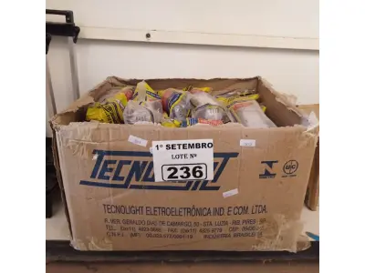 LOTE 236 - 01 LOTE COM GRANDE QUANTIDADE DE REATORES PARA LÂMPADAS FLUORESCENTE MARCAS E MODELOS DIVERSOS. (NO ESTADO) ATENÇÃO! FAZER A VISITAÇÃO ANTES DE ARREMATAR, NÃO SABEMOS SE FUNCIONA. LEILÃO NÃO TEM GARANTIA E NEM DEVOLUÇÃO, SUJEITO A POSSÍVEIS AVARIAS VISÍVEIS/OCULTAS E/OU AUSÊNCIA DE COMPONENTES.