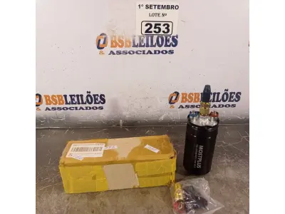 LOTE 253 - 01 BOMBA DE COMBUSTÍVEL ELÉTRICA TIPO MERCEDES. (NO ESTADO) ATENÇÃO! FAZER A VISITAÇÃO ANTES DE ARREMATAR, NÃO SABEMOS SE FUNCIONA. LEILÃO NÃO TEM GARANTIA E NEM DEVOLUÇÃO, SUJEITO A POSSÍVEIS AVARIAS VISÍVEIS/OCULTAS E/OU AUSÊNCIA DE COMPONENTES.