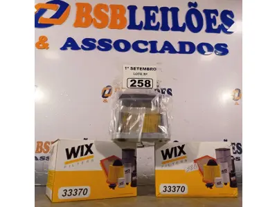 LOTE 258 - 02 FILTROS DIESEL WIX. (NO ESTADO) ATENÇÃO! FAZER A VISITAÇÃO ANTES DE ARREMATAR, NÃO SABEMOS SE FUNCIONA. LEILÃO NÃO TEM GARANTIA E NEM DEVOLUÇÃO, SUJEITO A POSSÍVEIS AVARIAS VISÍVEIS/OCULTAS E/OU AUSÊNCIA DE COMPONENTES.