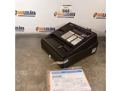 LOTE 044 - 01 CAIXA REGISTRADORA MARCA SHARP MODELO XE-A107.(NOVA) (NO ESTADO) ATENÇÃO! FAZER A VISITAÇÃO ANTES DE ARREMATAR, NÃO SABEMOS SE FUNCIONA. LEILÃO NÃO TEM GARANTIA E NEM DEVOLUÇÃO, SUJEITO A POSSÍVEIS AVARIAS VISÍVEIS/OCULTAS E/OU AUSÊNCIA DE COMPONENTES.
