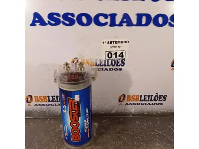 LOTE 014 - 01 MEGA CAPACITOR BOOSTER. (NO ESTADO) ATENÇÃO! FAZER A VISITAÇÃO ANTES DE ARREMATAR, NÃO SABEMOS SE FUNCIONA. LEILÃO NÃO TEM GARANTIA E NEM DEVOLUÇÃO, SUJEITO A POSSÍVEIS AVARIAS VISÍVEIS/OCULTAS E/OU AUSÊNCIA DE COMPONENTES.