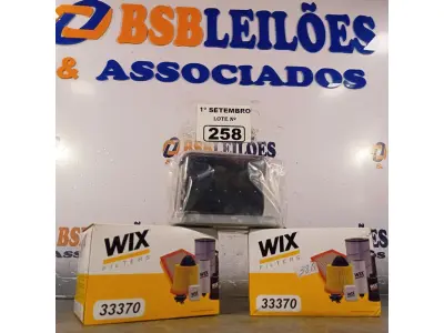 LOTE 258 - 02 FILTROS DIESEL WIX. (NO ESTADO) ATENÇÃO! FAZER A VISITAÇÃO ANTES DE ARREMATAR, NÃO SABEMOS SE FUNCIONA. LEILÃO NÃO TEM GARANTIA E NEM DEVOLUÇÃO, SUJEITO A POSSÍVEIS AVARIAS VISÍVEIS/OCULTAS E/OU AUSÊNCIA DE COMPONENTES.