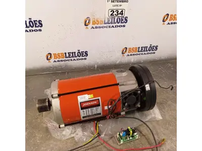 LOTE 234 - 01 MOTOR ELÉTRICO JOHNSON 3.2HP MODELO JM02-002 CORRENTE CONTINUA DC. (NO ESTADO) ATENÇÃO! FAZER A VISITAÇÃO ANTES DE ARREMATAR, NÃO SABEMOS SE FUNCIONA. LEILÃO NÃO TEM GARANTIA E NEM DEVOLUÇÃO, SUJEITO A POSSÍVEIS AVARIAS VISÍVEIS/OCULTAS E/OU AUSÊNCIA DE COMPONENTES.