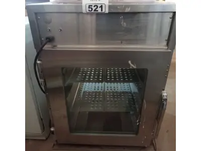 LOTE 521 - 01 ESTUFA INDUSTRIAL EM INOX. (NO ESTADO) ATENÇÃO! FAZER A VISITAÇÃO ANTES DE ARREMATAR, NÃO SABEMOS SE FUNCIONA. LEILÃO NÃO TEM GARANTIA E NEM DEVOLUÇÃO, SUJEITO A POSSÍVEIS AVARIAS VISÍVEIS/OCULTAS E/OU AUSÊNCIA DE COMPONENTES.