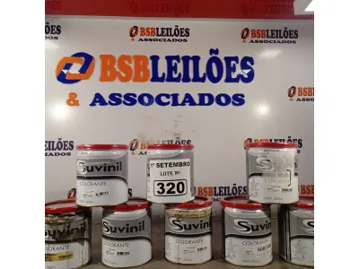 LOTE 320 - 11 LATAS DE COLORANTE SUVINIL 900ML. (NO ESTADO) ATENÇÃO! FAZER A VISITAÇÃO ANTES DE ARREMATAR, NÃO SABEMOS SE FUNCIONA. LEILÃO NÃO TEM GARANTIA E NEM DEVOLUÇÃO, SUJEITO A POSSÍVEIS AVARIAS VISÍVEIS/OCULTAS E/OU AUSÊNCIA DE COMPONENTES.