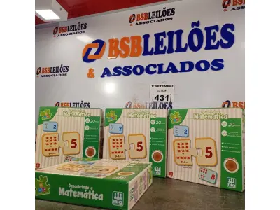 LOTE 431 - 04 JOGOS DESCOBRINDO A MATEMÁTICA. (NO ESTADO) ATENÇÃO! FAZER A VISITAÇÃO ANTES DE ARREMATAR, NÃO SABEMOS SE FUNCIONA. LEILÃO NÃO TEM GARANTIA E NEM DEVOLUÇÃO, SUJEITO A POSSÍVEIS AVARIAS VISÍVEIS/OCULTAS E/OU AUSÊNCIA DE COMPONENTES.