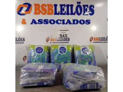 LOTE 543 - 05 PACOTES DE LUVAS DE LÁTEX SILVER TAMANHO “P”. (NO ESTADO) ATENÇÃO! FAZER A VISITAÇÃO ANTES DE ARREMATAR, NÃO SABEMOS SE FUNCIONA. LEILÃO NÃO TEM GARANTIA E NEM DEVOLUÇÃO, SUJEITO A POSSÍVEIS AVARIAS VISÍVEIS/OCULTAS E/OU AUSÊNCIA DE COMPONENTES.
