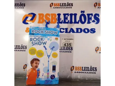LOTE 435 - 01 MICROFONE COM PEDESTAL ROCK STAR. (NO ESTADO) ATENÇÃO! FAZER A VISITAÇÃO ANTES DE ARREMATAR, NÃO SABEMOS SE FUNCIONA. LEILÃO NÃO TEM GARANTIA E NEM DEVOLUÇÃO, SUJEITO A POSSÍVEIS AVARIAS VISÍVEIS/OCULTAS E/OU AUSÊNCIA DE COMPONENTES.