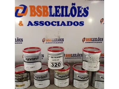 LOTE 320 - 11 LATAS DE COLORANTE SUVINIL 900ML. (NO ESTADO) ATENÇÃO! FAZER A VISITAÇÃO ANTES DE ARREMATAR, NÃO SABEMOS SE FUNCIONA. LEILÃO NÃO TEM GARANTIA E NEM DEVOLUÇÃO, SUJEITO A POSSÍVEIS AVARIAS VISÍVEIS/OCULTAS E/OU AUSÊNCIA DE COMPONENTES.